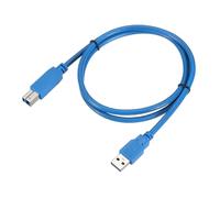 sourcing map Câble d'imprimante USB 3.0, 1 m USB de type A mâle vers type B mâle haute vitesse pour ordinateur portable, connexion à l'imprimante, bleu