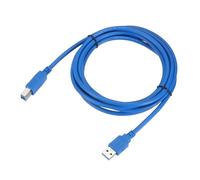 sourcing map Câble d'imprimante USB 3.0 - 3 m - USB type A mâle vers type B mâle - Câble de scanner haute vitesse pour ordinateur portable - Connexion à l'imprimante - Bleu