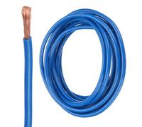 sourcing map Câble électrique de 3 m isolé en cuivre toronné 10 AWG THHN pour sonnette, câblage industriel, câblage de remorque, puissance électrique pour 600 V, certifié UL, bleu