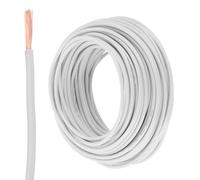 sourcing map Câble électrique de 30,5 m avec fil de cuivre isolé et toronné 12 AWG THHN pour sonnette, industriel, câblage de remorque, puissance électrique pour 600 V, certifié UL, blanc