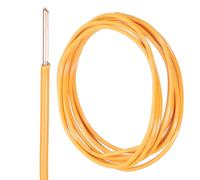 sourcing map Câble électrique THHN de 3 m isolé en cuivre toronné 12 AWG pour usage résidentiel, industriel, mise à la terre, électrique pour 600 V, certifié UL, orange