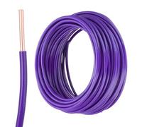 sourcing map Câble électrique THHN isolé en cuivre massif de 15,2 m - 12 AWG - Fil THHN résidentiel, industriel, mise à la terre, puissance électrique pour 600 V, certifié UL, violet