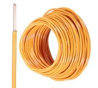 sourcing map Câble électrique THHN isolé en cuivre massif de 23,6 m - 12 AWG - Fil de raccordement THHN résidentiel, industriel, mise à la terre, électrique pour 600 V, certifié UL, orange