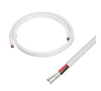 sourcing map Câble Marin Duplex à 2 Conducteurs de 8AWG, 3 Pieds, en Cuivre Étamé Isolé Avec Une Gaine en PVC pour Les Haut-Parleurs de Bateau Automobile Marin
