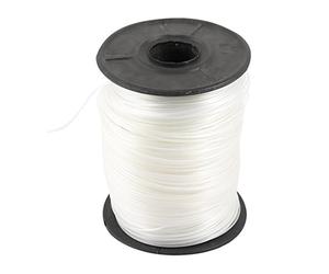 sourcing map Câble Nylon 1 mm Dia Bobine Cordon Fil Blanc pour Filets de pêche