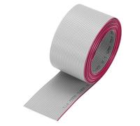 sourcing map Câble plat IDC 26 AWG, longueur 2 m, pas de 1,27 mm, 30 broches, gris, pour connexion JTAG/ISP