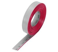 sourcing map Câble plat IDC 28 AWG - 3 m de long - Pas de 1,27 mm - 10 broches - Gris - Pour connexion JTAG/ISP