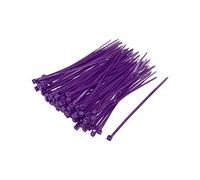 sourcing map Câble Serrage Collier 100mmx2.5mm Autobloquant Nylon Attache Enveloppes Violet 300pcs