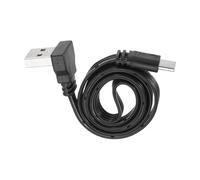 sourcing map Câble USB A vers USB C à 90 degrés - 30 cm - Angle vers le bas vers le bas - Câble en silicone de type C - Vitesse de 480 Mbps - Câbles plats de type C pour téléphone, tablette