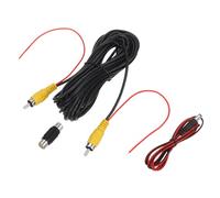 sourcing map Câble vidéo RCA pour caméra de recul, 8 m, câble d'extension vidéo de recul RCA et fil de détection pour camion, bus, SUV, mâle vers mâle, avec coupleur femelle vers femelle, fil CC