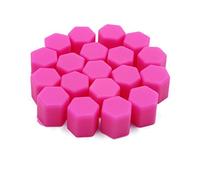 sourcing map Cache-Écrou De Roue Rose 15mm 20pc pour Auto Caoutchouc