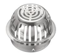 sourcing map Cache-grille d'aération en maille de PVC de 14 cm en acier inoxydable 304, filtre de protection de gouttière, filtre de tuyau d'échappement conique pour grille d'aération de toit