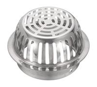 sourcing map Cache-grille d'aération en maille de PVC de 17 cm en acier inoxydable 304, filtre de protection de gouttière, filtre de tuyau d'échappement conique pour grille d'aération de toit