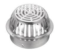 sourcing map Cache-grille d'aération en maille de PVC de 18 cm en acier inoxydable 304, filtre de protection de gouttière, filtre de tuyau d'échappement conique pour grille d'aération de toit