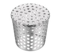 sourcing map Cache-grille d'aération en maille PVC pour grille d'aération de 6 cm à 7,5 cm en acier inoxydable 201, filtre de protection de gouttière conique pour grille d'aération de toit de four