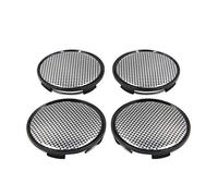 sourcing map Cache Moyeu Central Motif Fibre Carbone 4pcs 63mm 4 Clips