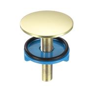 sourcing map Cache-trou de robinet de cuisine en cuivre, trou d'évier de 5,1 cm pour plaque de 1,3 à 4,1 cm, bouchon de trou de robinet d'obturation pour cuisine et salle de bain, or mat