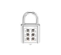 sourcing map Cadenas à Combinaison à 6 Chiffres avec Bouton Poussoir pour Casier, ton argent (code à 3 chiffres)