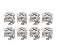 sourcing map Cam Serrure Écrou pour Meubles, 8pcs 11.8x9.9mm Joint Connecteur Serrage Écrous Meubles Connexion Cam Raccords