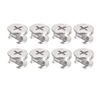 sourcing map Cam Serrure Écrou pour Meubles, 8pcs 14.6x9.5mm Joint Connecteur Serrage Écrous Meubles Connexion Cam Raccords