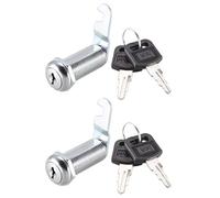 sourcing map Came Serrure 1-1/2" Cylindre Long Cabinet Serrures avec No.1 Came Apte sur 1-3/8" Max Épais Panneau Clé Différente 2Pcs
