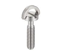 sourcing map Caméra Trépied Vis - 1/4" Mâle Montage Vis Adaptateur Fendue 1.02" Longueur pour Caméra Support Microphone Support d'acier INOX