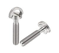 sourcing map Caméra Trépied Vis - 1/4" Mâle Montage Vis Adaptateurs Fendue 1.18" Longueur pour Caméra Support Microphone Support d'acier INOX, 2Pcs