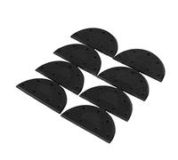 sourcing map Caoutchouc antidérapant Chaussures Bottes Talon unique plaque protection Réparation Robinets tapis Noir 8pcs
