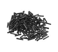 sourcing map Caoutchouc Terminal Capuchons, 240Pcs Rond Vis Fil Protection 1.5mm Diamètre Boulon Capuchon Couvertures Trou Bouchons pour Tubes Tuyau Barre Écrou Meubles, Noir