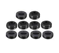 sourcing map Capuchon de Porte-balais en carbone 14mm O.D. 7 mm I.D. 7.5mm Couvre-pinceau noir 10pcs