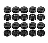 sourcing map Capuchon dePorte-balais en carbone 12mm O.D. 7,5 mm I.D. 4.5mm Cache de pinceau noir 20pcs