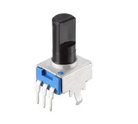 sourcing map Carbon Film Rotatif Potentiomètre 5KOhm Variable Résisteur Tour unique 5Pcs Diamètre de l'arbre 6 mm