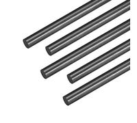 sourcing map Carbone Fibre Barre Support Pôles pour RC Avion Bricolage Artisanat 5mm Matte Pôle 400mm 15.7 Pouce 5pcs