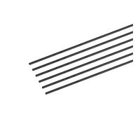 sourcing map Carbone Fibre Tige, 0,5mm x 100mm pour RC Avion Bricolage Outil Aile Tube Quadcopter Bras, Paquet de 6