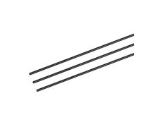 sourcing map Carbone Fibre Tige, 1,5mm x 300mm pour RC Avion Bricolage Outil Aile Tube Quadcopter Bras, Paquet de 3