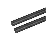 sourcing map Carbone Fibre Tige, 10mm x 100mm pour RC Avion Bricolage Outil Aile Tube Quadricoptère Bras, Paquet de 2