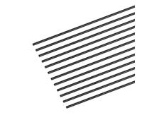 sourcing map Carbone Fibre Tige, 1mm x 100mm pour RC Avion Bricolage Outil Aile Tube Quadricoptère Bras, Paquet de 12