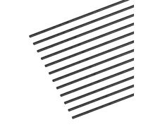 sourcing map Carbone Fibre Tige, 2,5mm x 100mm pour RC Avion Bricolage Outil Aile Tube Quadcopter Bras, Paquet de 12