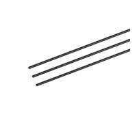 sourcing map Carbone Fibre Tige, 2,5mm x 300mm pour RC Avion Bricolage Outil Aile Tube Quadcopter Bras, Paquet de 3