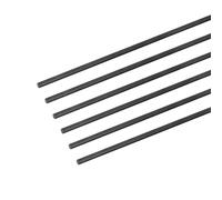 sourcing map Carbone Fibre Tige, 3mm x 100mm pour RC Avion Bricolage Outil Aile Tube Quadricoptère Bras, Paquet de 6