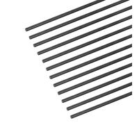 sourcing map Carbone Fibre Tige, 3mm x 100mm pour RC Avion Bricolage Outil Aile Tube Quadricoptère Bras, Paquet de 12