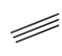 sourcing map Carbone Fibre Tige, 4mm x 100mm pour RC Avion Bricolage Outil Aile Tube Quadricoptère Bras, Paquet de 3