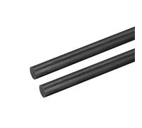 sourcing map Carbone Fibre Tige, 8mm x 100mm pour RC Avion Bricolage Outil Aile Tube Quadricoptère Bras, Paquet de 2