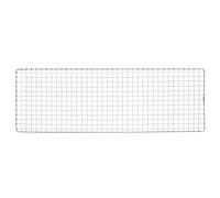 sourcing map Carré BBQ Grille Maille 19x60cm Electroplaqué Acier INOX Barbecue Maille Tapis pour Cuisson Fumer Charbon Grillades Rôtissage