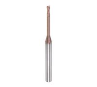 sourcing map Carré Bec Effilé Fraise 4mm Tige 2mm x 20mm Titane Enrobé Solide Carbide 2 Flûtes Extra Longue Fraisage Découpeur pour Inoxydable Acier Alliage Durci Acier
