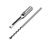 sourcing map Carré Trou Forets pour Bois 10mm x 208mm Mortaisage Ciseau Pointe Auger Coupeur Outil pour Travail Bois Charpenterie Forage Outil