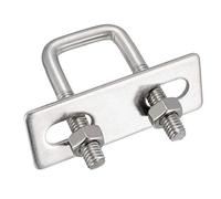 sourcing map Carré U-Boulons M6 D x 3/4" avec x 1-3/4" L 304 Inoxydable Acier avec Écrous Cadre