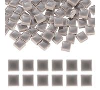 sourcing map Carreaux de mosaïque carrés de 9 mm, 300 g de carreaux de mosaïque en céramique émaillée en vrac pour vase, pots de fleurs, décoration d'aquarium, projet de jardin, loisirs créatifs, gris