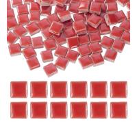 sourcing map Carreaux de mosaïque carrés de 9 mm, 300 g de carreaux de mosaïque en céramique émaillée en vrac pour vase, pots de fleurs, décoration d'aquarium, projet de jardin, loisirs créatifs