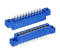 sourcing map Carte Bord Connecteur Bleu Prise 20 Broche soudur Oeillet 3.96mm Pas pour Imprimé PCB Circuit Planche, Arcade, Paquet de 2